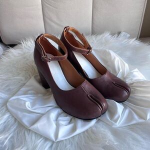 Maison Martin Margiela Brown Tabi Heels